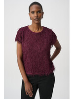 Joseph Ribkoff JR Novelty Fringe Top