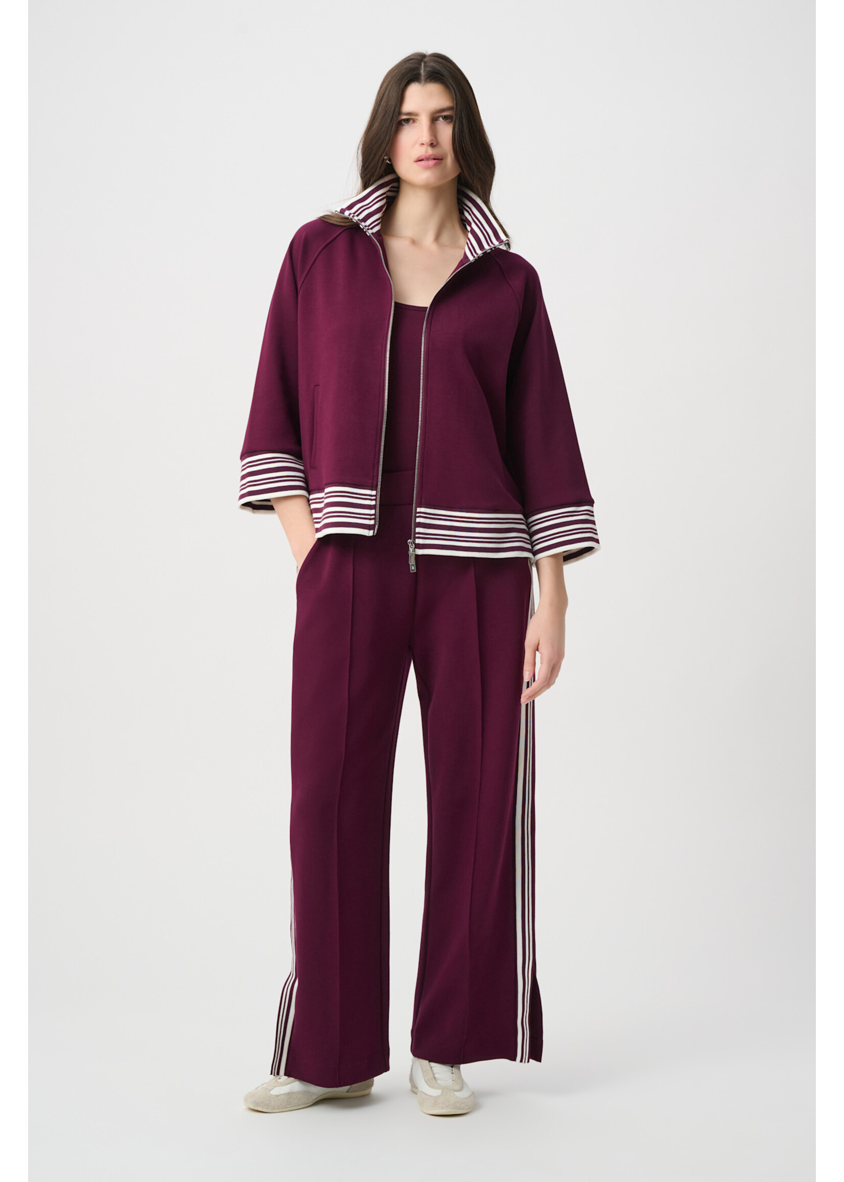 Joseph Ribkoff JR Pin-Tuck Wide-Leg Jogger