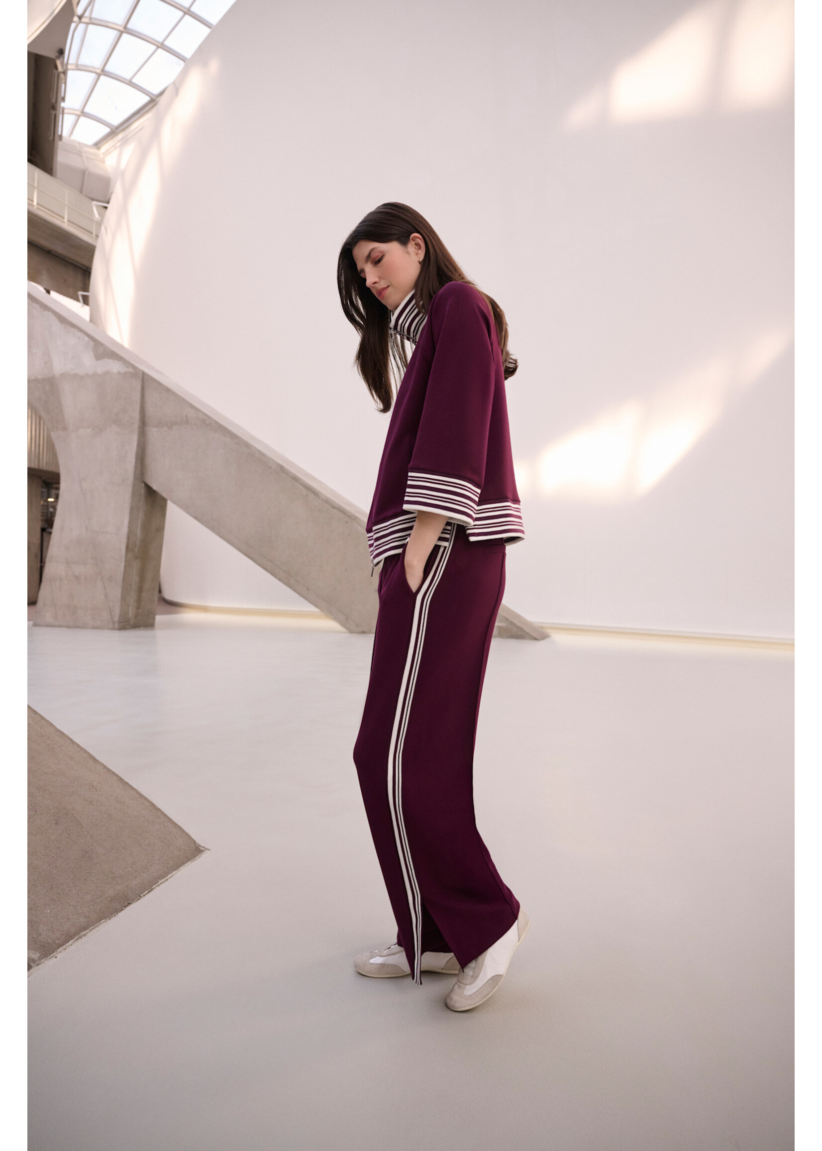 Joseph Ribkoff JR Pin-Tuck Wide-Leg Jogger