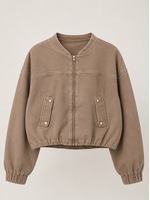 Yoga Jeans Yoga Jeans Cropped Jacket Mocha