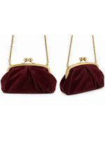 Suede Bag with Chain