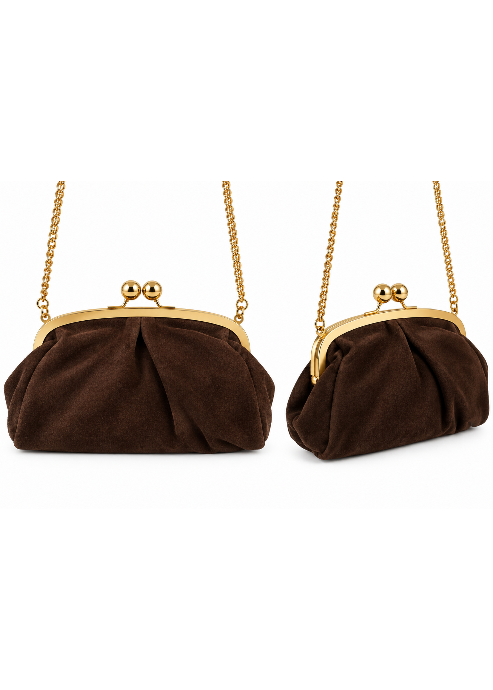 Suede Bag with Chain