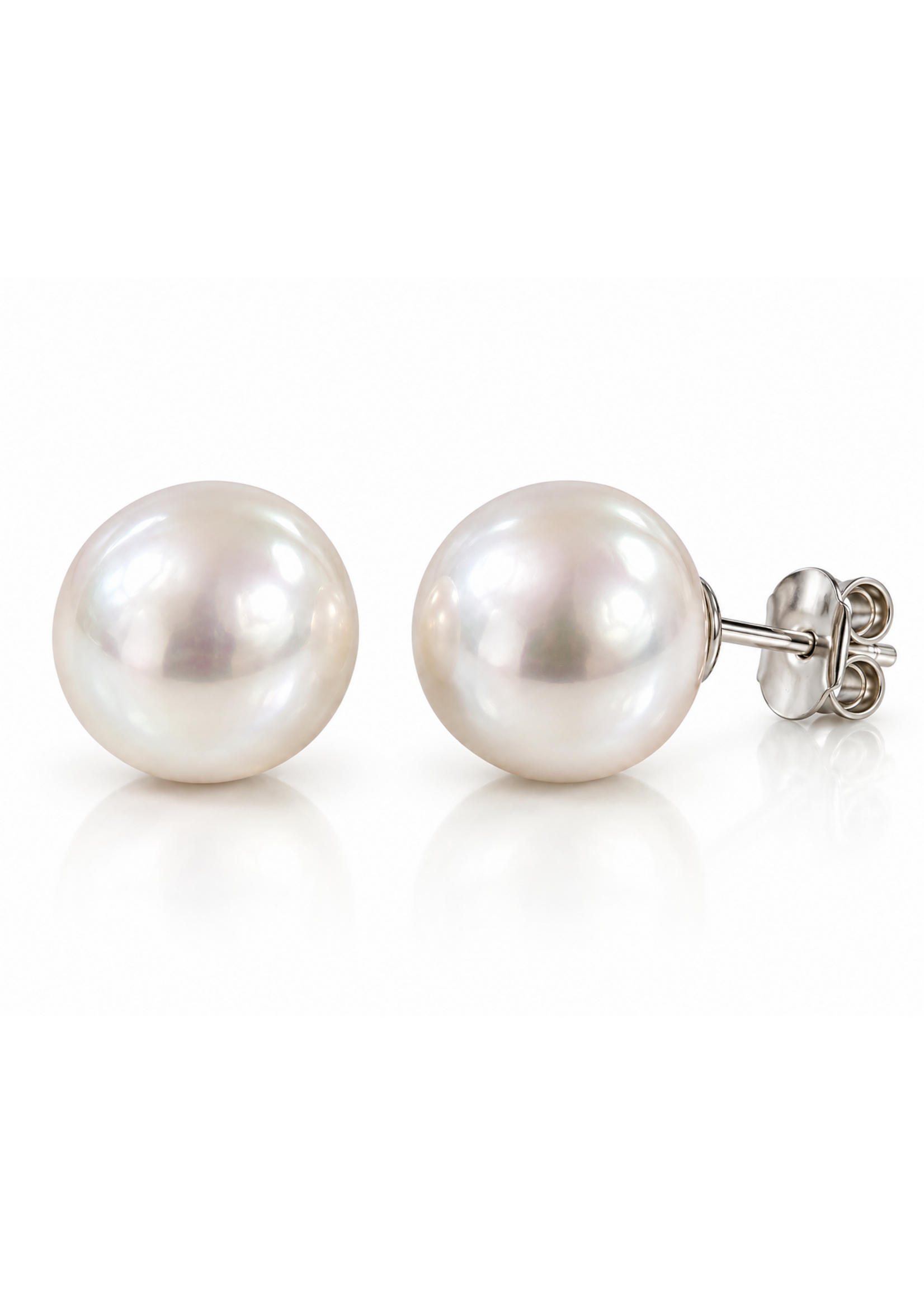 Vintage Birks Freshwater Pearl Earrings 10mm SS MSRP $625