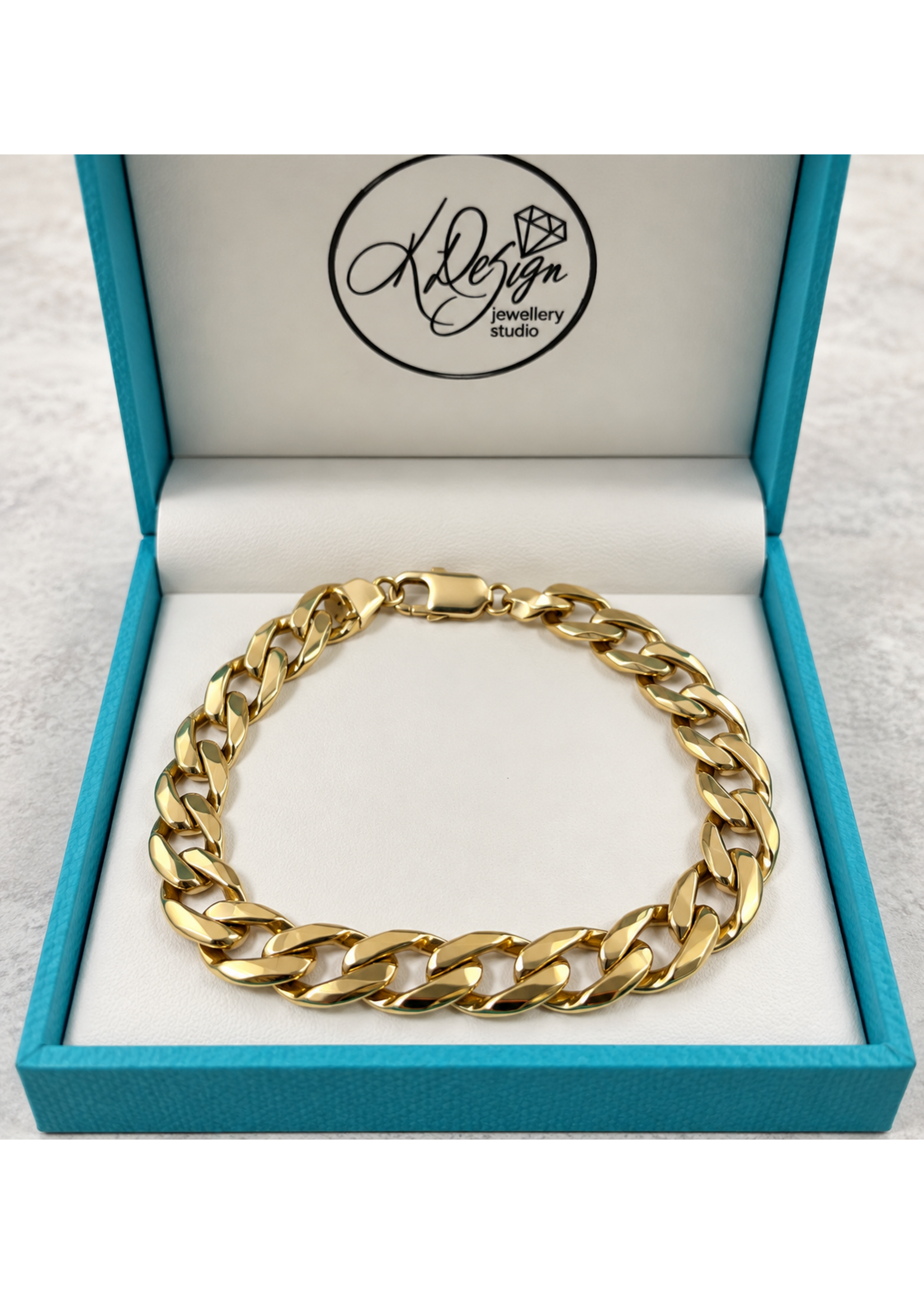 Vintage Heavy 10ky Gold Bracelet 8.75" MSRP $4600