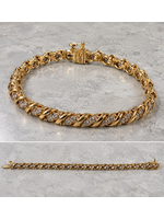 Vintage Diamond Tennis Bracelet 10ky MSRP $5000