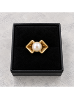 Vintage 10ky Pearl Ring size 5 MSRP $515