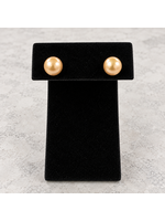 Vintage 14k Honey Brown Pearl Stud Earrings MSRP $500