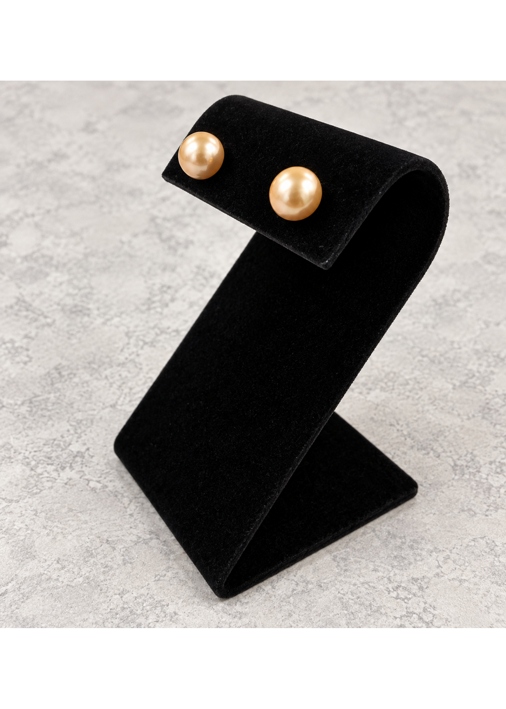 Vintage 14k Honey Brown Pearl Stud Earrings MSRP $500