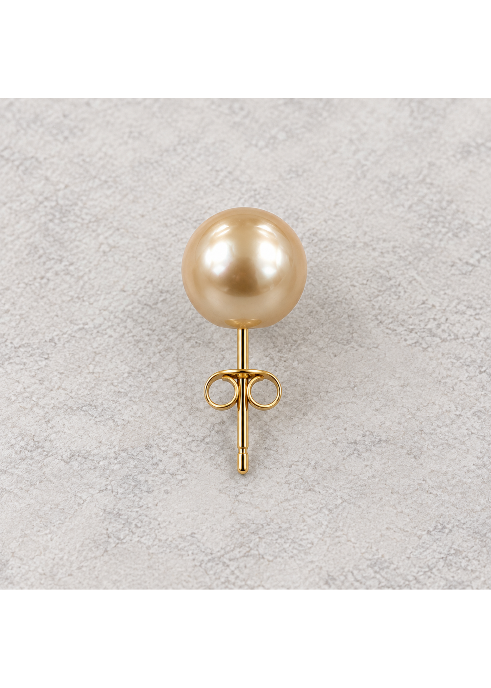 Vintage 14k Honey Brown Pearl Stud Earrings MSRP $500