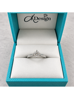 Vintage 14kw Solitaire Engagement Ring 0.6ctw size 4.5 MSRP $3000