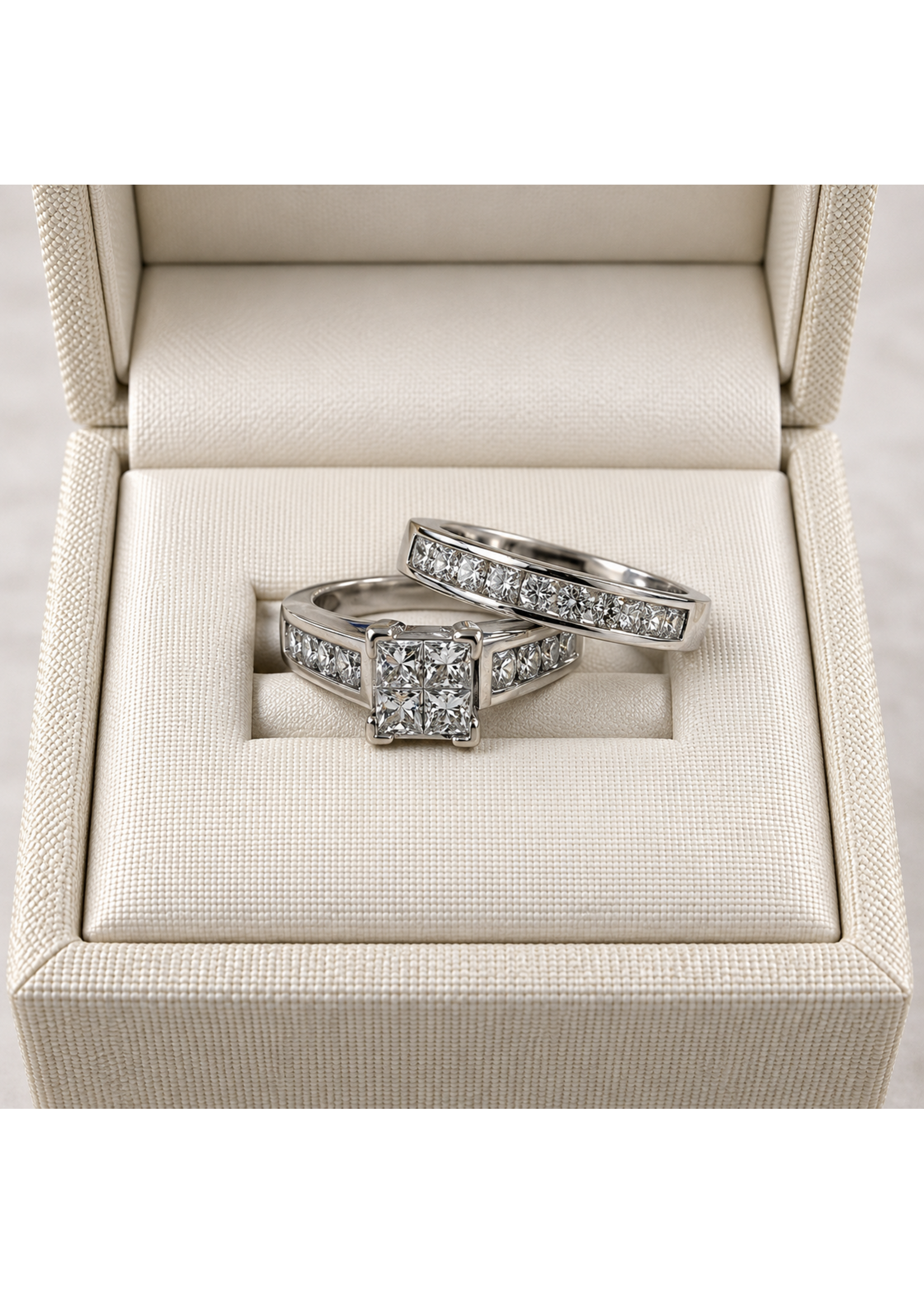 Vintage Quad Diamond Set 14kw 1ctw MSRP $3800