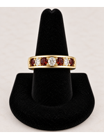 Vintage 10ky Garnet Birthstone Ring size 6.5 MSRP $500