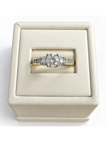 Vintage 14kw Trinity Diamond Today, Tomorrow, Always, SZ 7 1.03ctw MSRP $4650