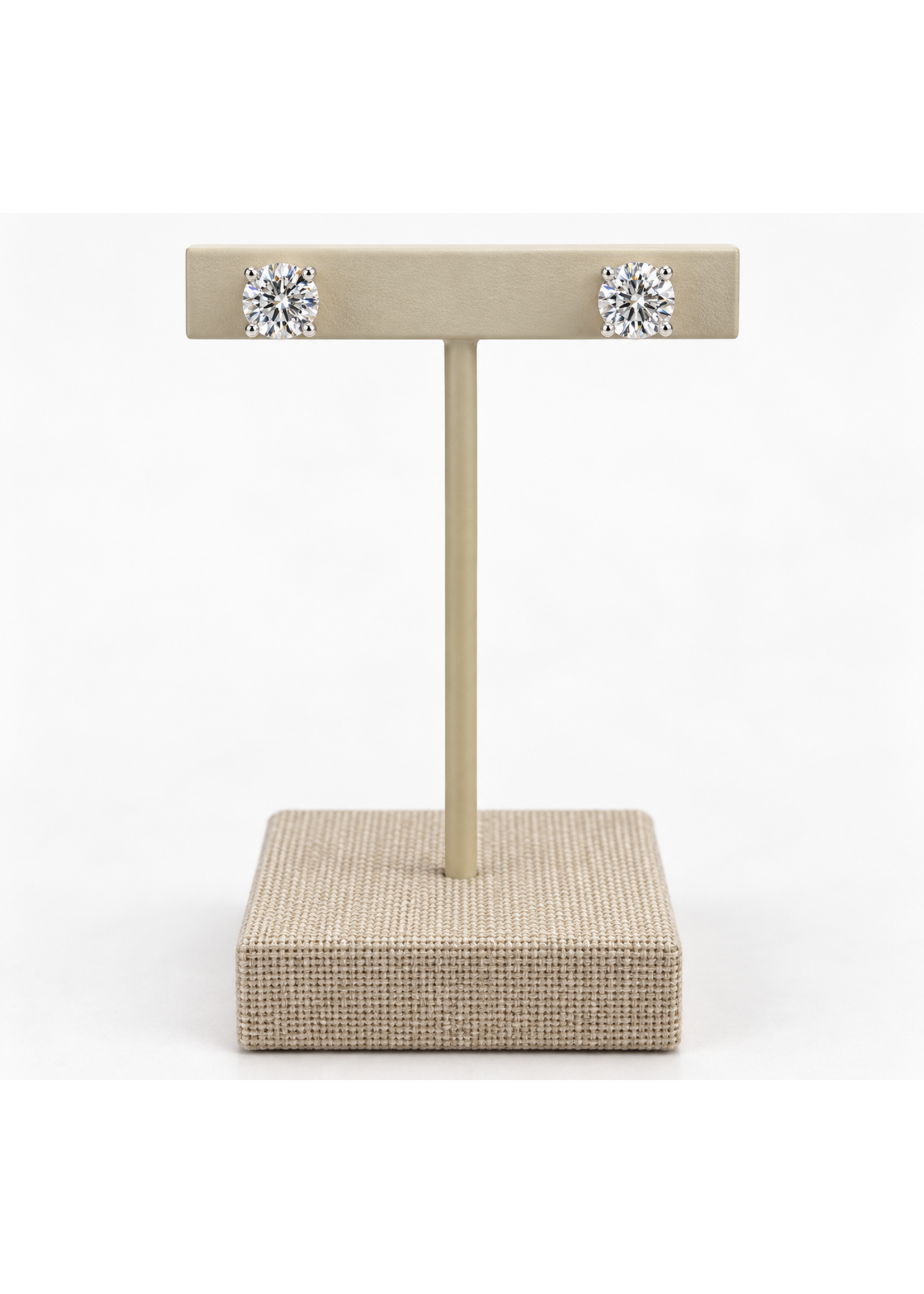 Lab Diamond Earrings 14kw 4.0ctw