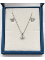 14kw Diam. Earrings and Pendant Set ctw 0.84 MSRP $3000