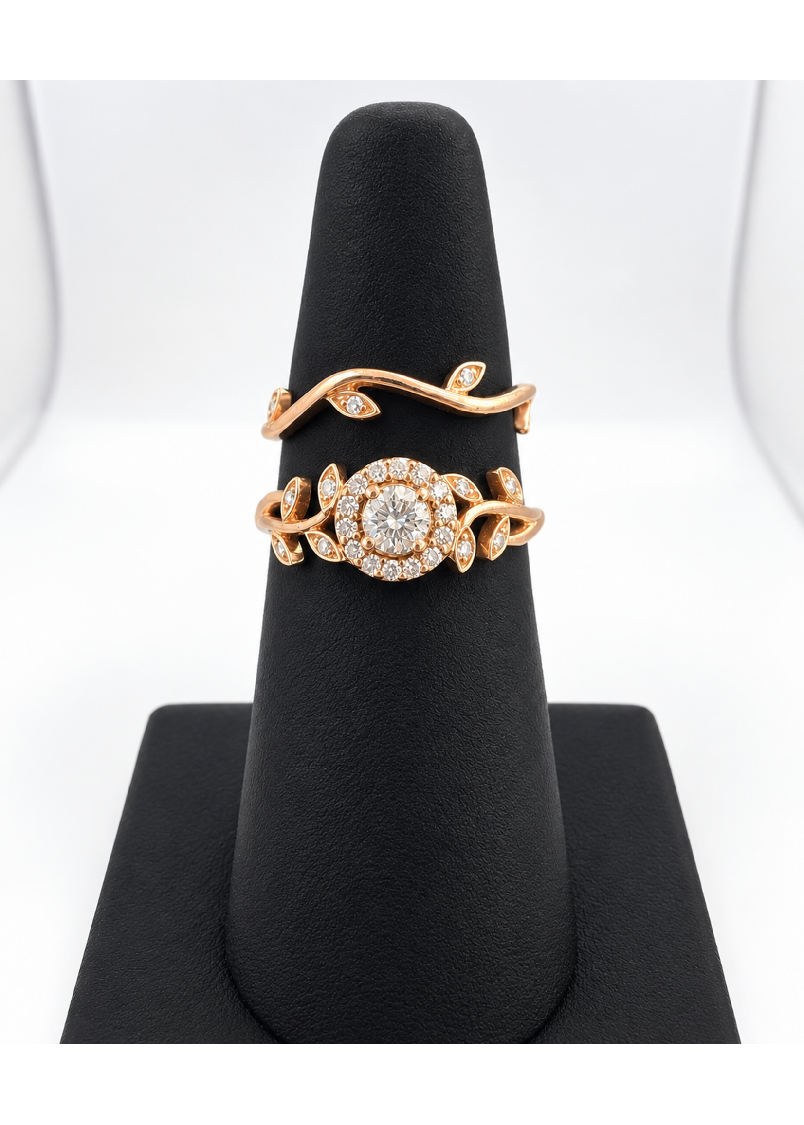 Vintage Rose and Vine Engagement Set size 7 MSRP $1400