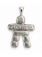 Sterling Silver Inukshuk Pendant