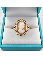 Vintage 9ky Ladies Cameo Ring size 6 MSRP $625