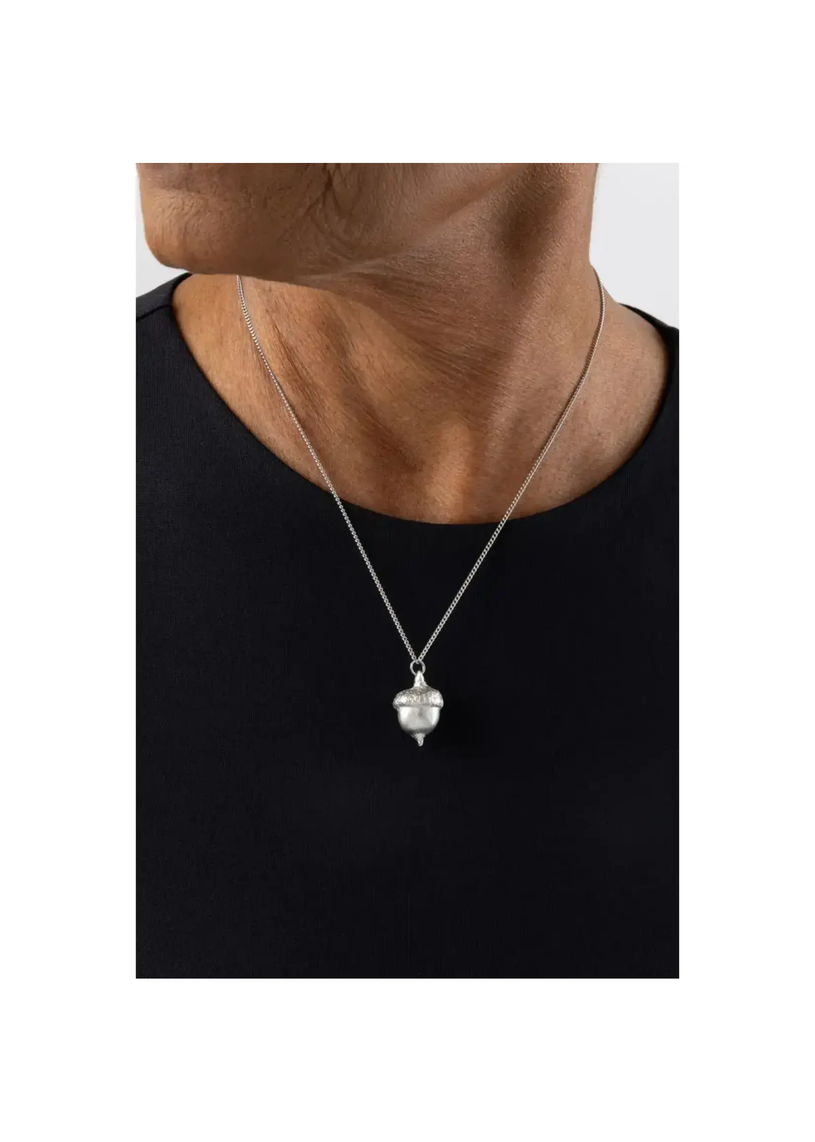 Amos Pewter Amos Pewter Acorn Necklace 18"