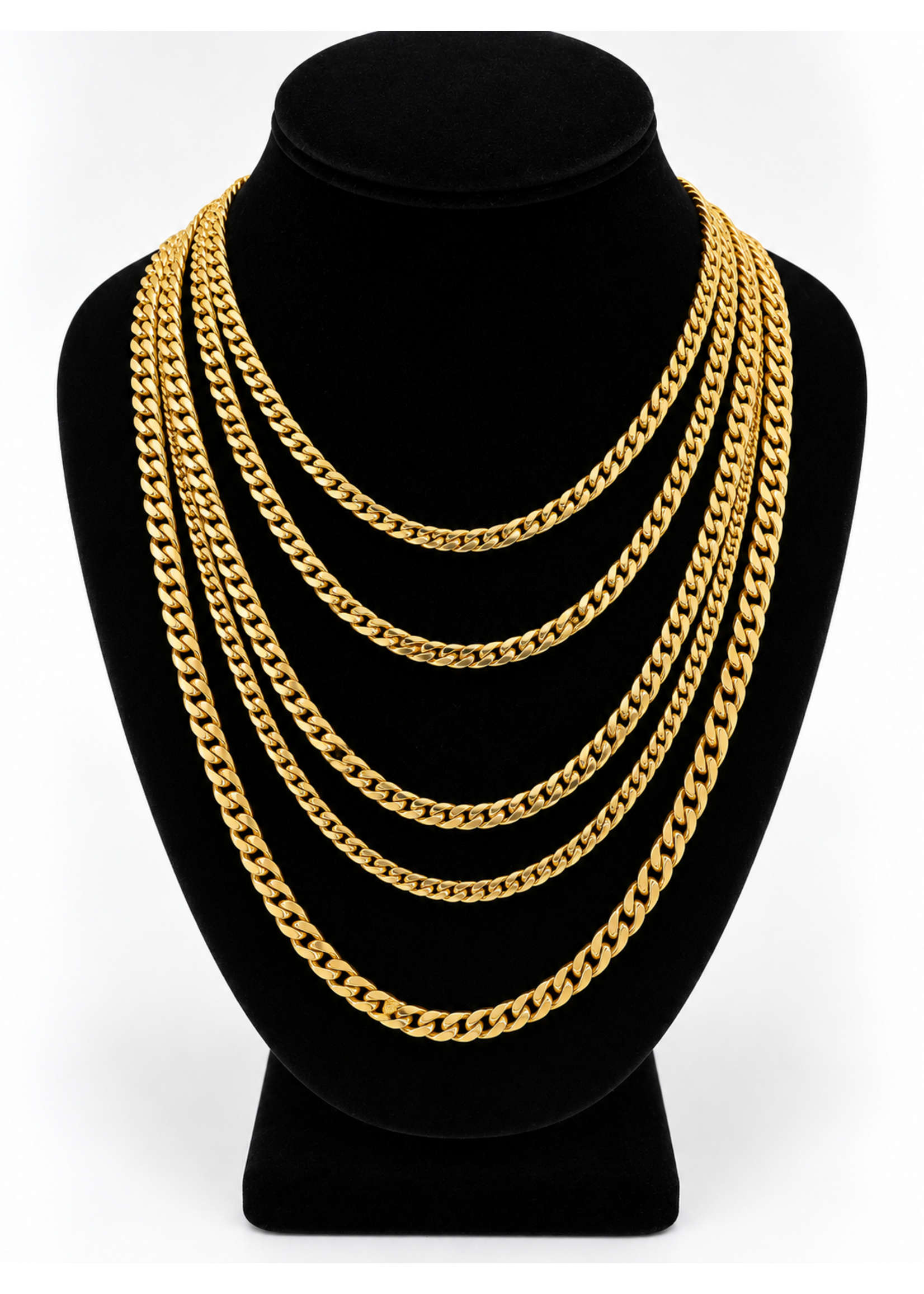Miami Cuban Link Gold Plated Sterling 150GP