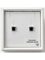 Legend Legend Sterling Silver 5x5mm Cubic Earrings