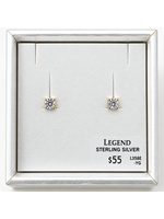 Legend 3mm YG Cubic Earrings L358E-YG
