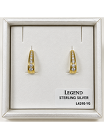 Legend SS Half Hoop YG Earrings L429E-YG