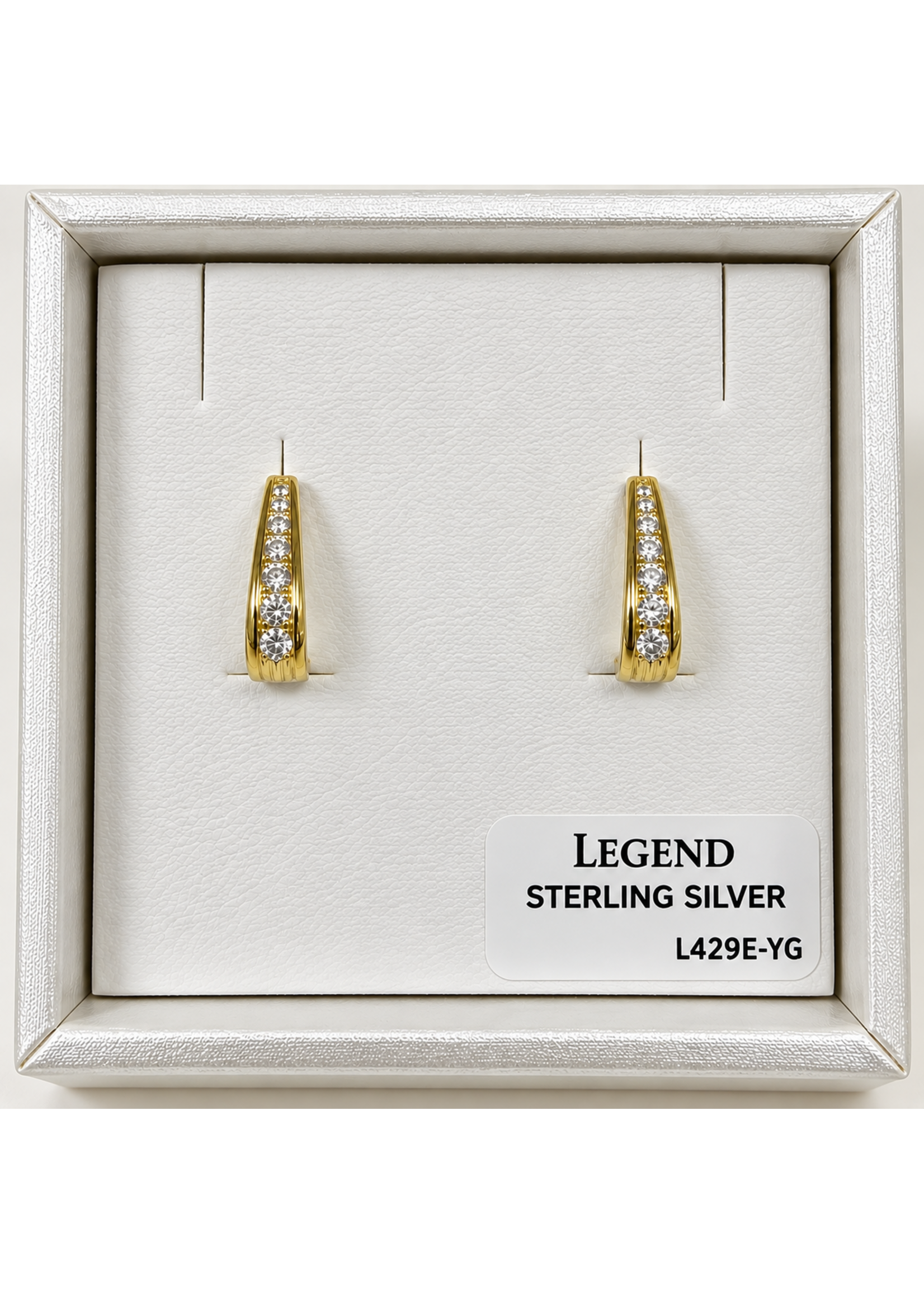 Legend SS Half Hoop YG Earrings L429E-YG