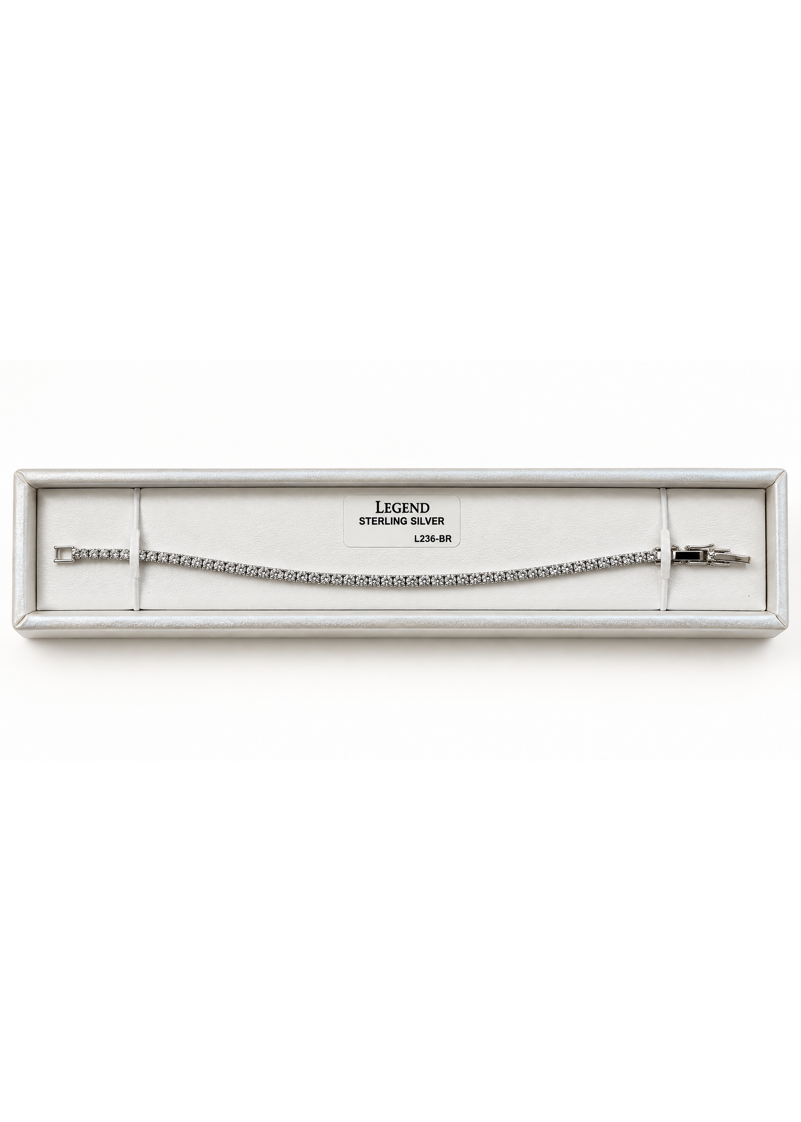 Legend Legend Sterling Silver 3.5mm CZ Tennis Bracelet