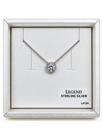 Legend Sterling Silver Legend SS Bezel Necklace L413N