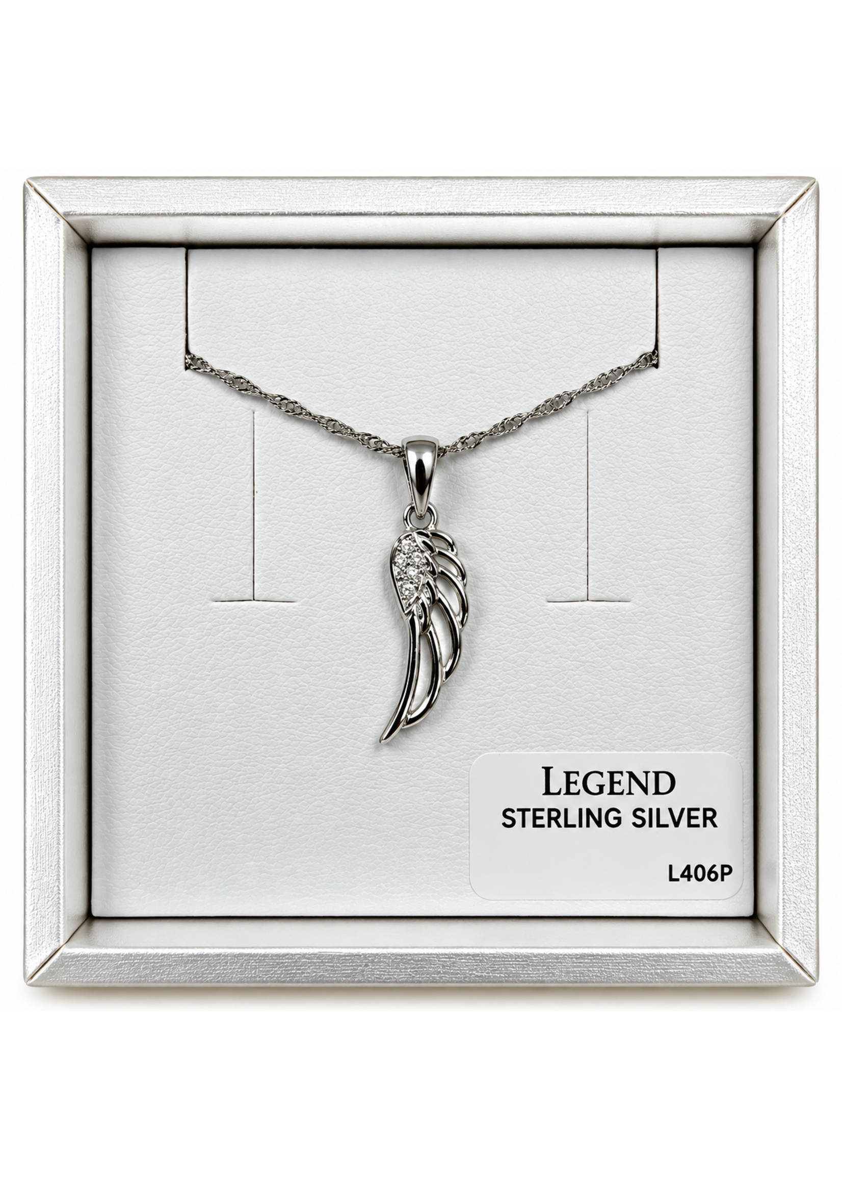 Legend SS Angel Wing Pendant L406P