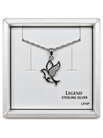 Legend SS CZ Dove Pendant L414P