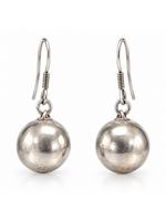 Vintage Silver Ball Earrings