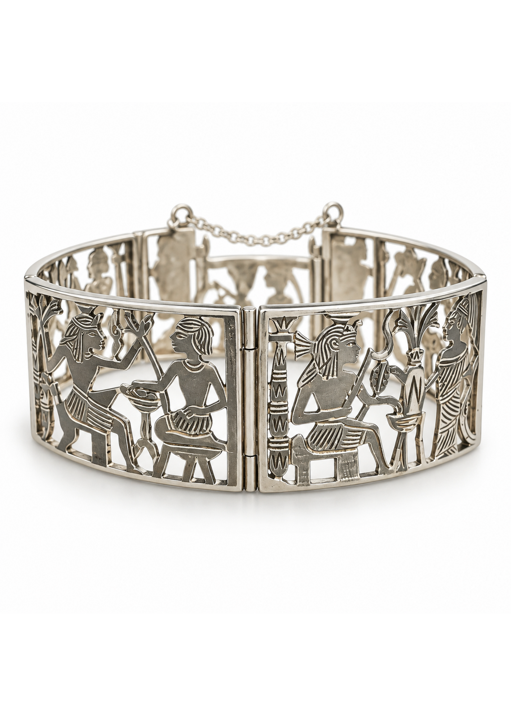Vintage SS Egyptian Inspired Bracelet MSRP $125