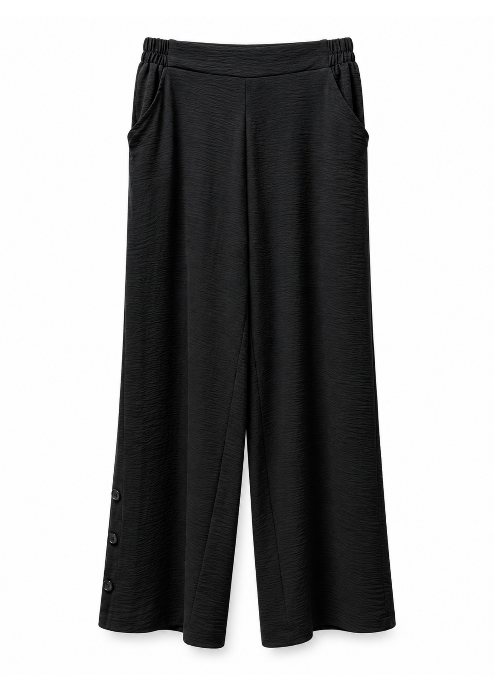 DeVia Devia Wide Leg Black Pants F771P