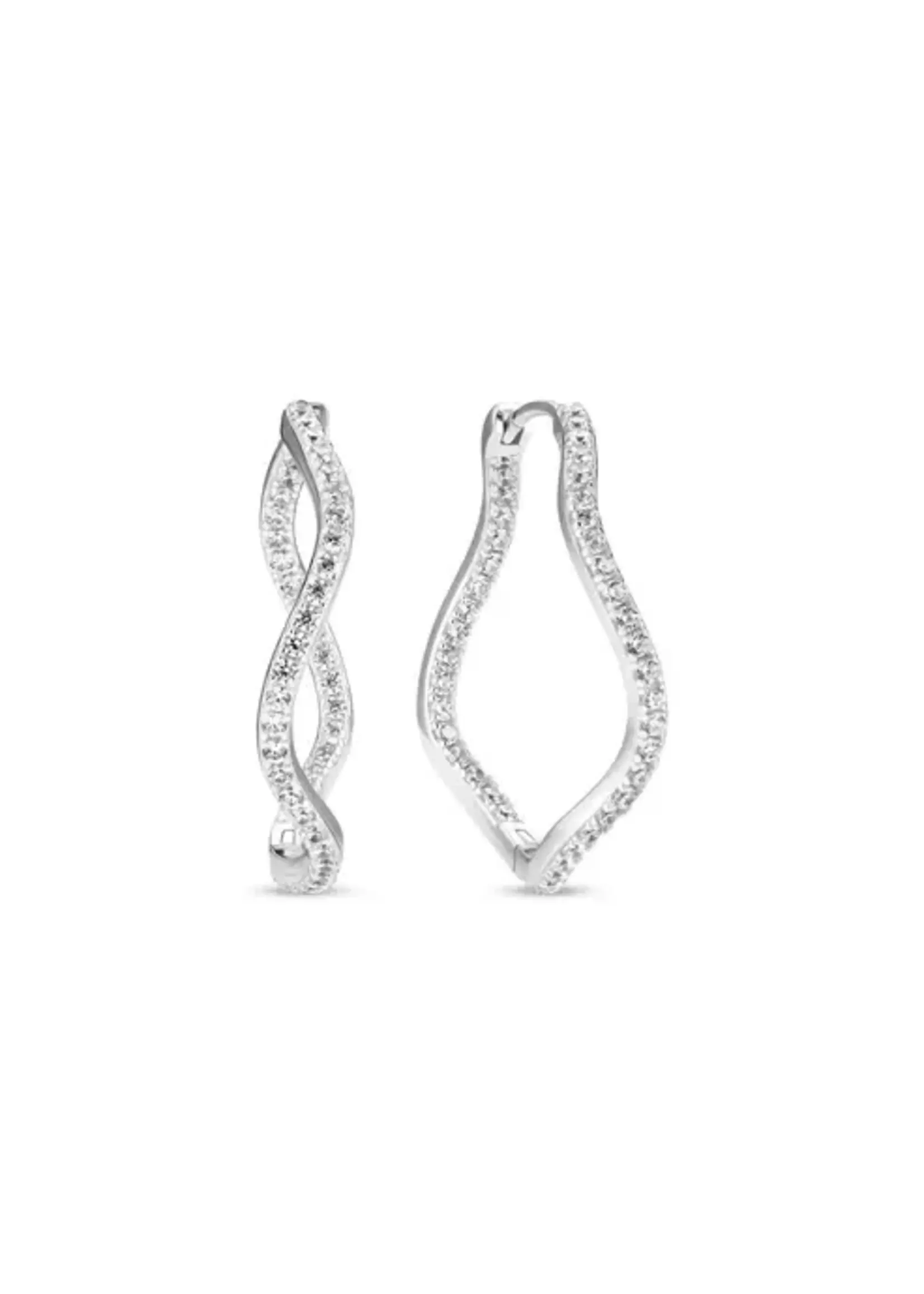 Sif Jakobs Sif Jakobs Ellera Waves X-Grande Earrings CZ