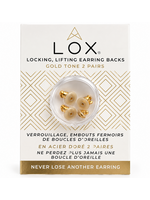 LOX Lox Earring Backs Gold Color