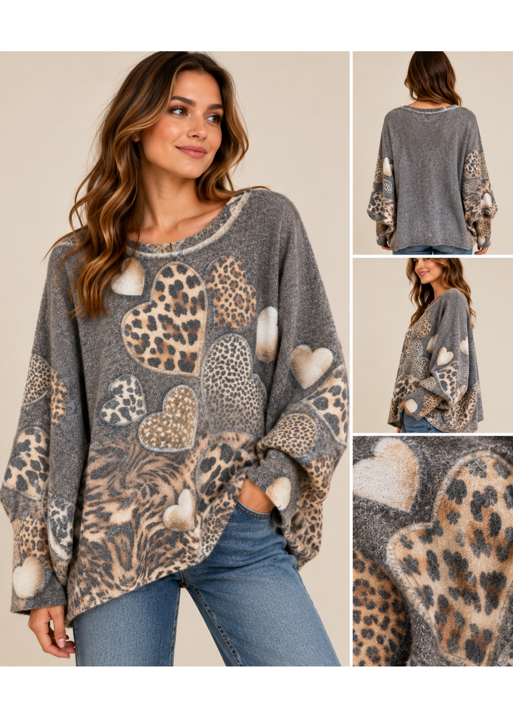 Mama Mia Print Sweaters O/S