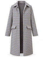 Lois Blackbull Apparel Mavis Tweed Knee Length Classic Coat