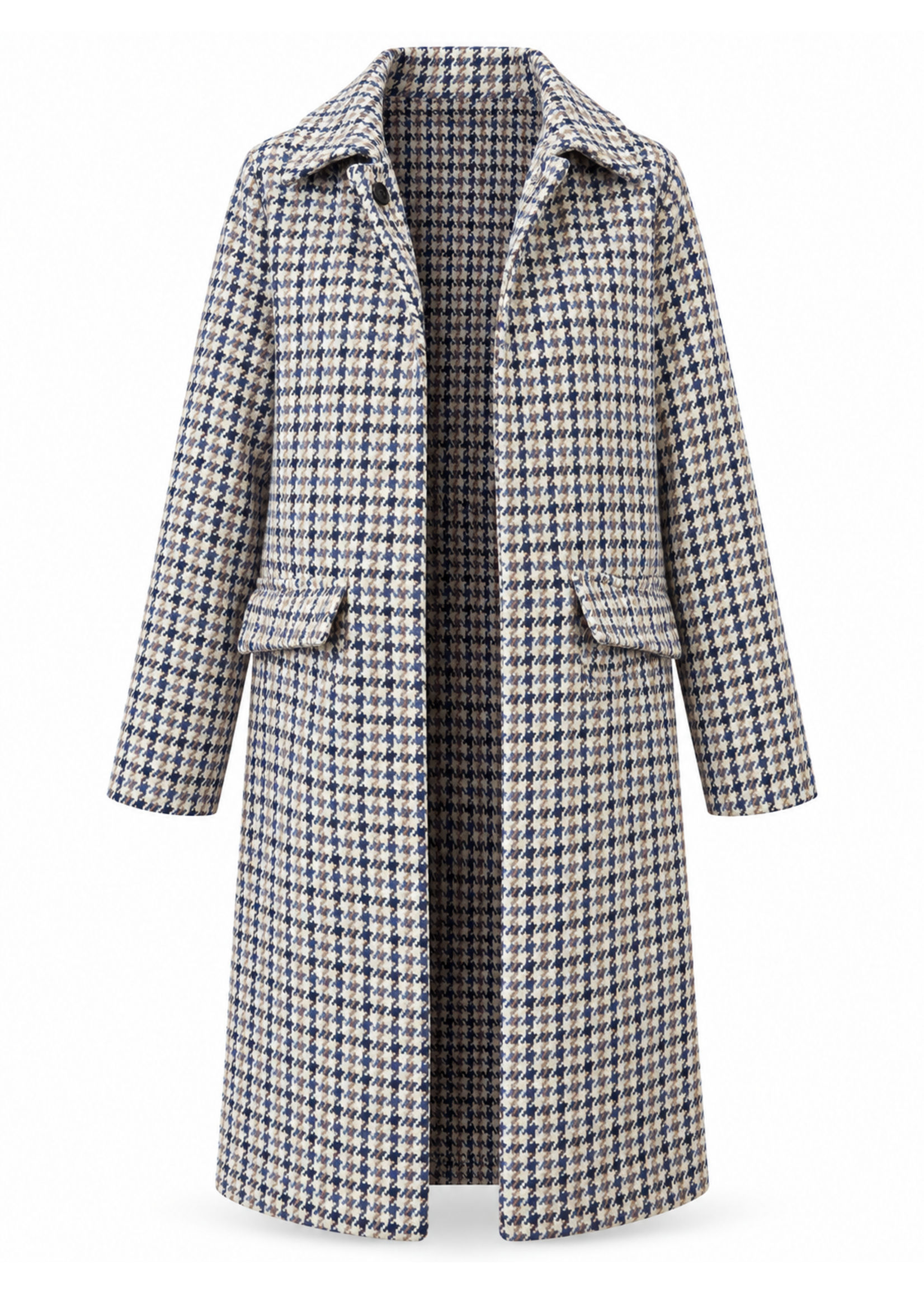Lois Blackbull Apparel Mavis Tweed Knee Length Classic Coat