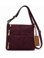 Seven Days Faux Suede Crossbody Bag