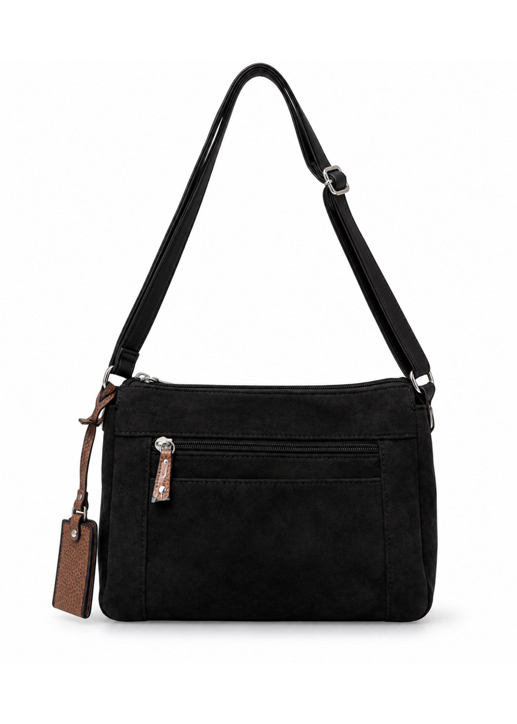 Seven Days Faux Suede Handbag