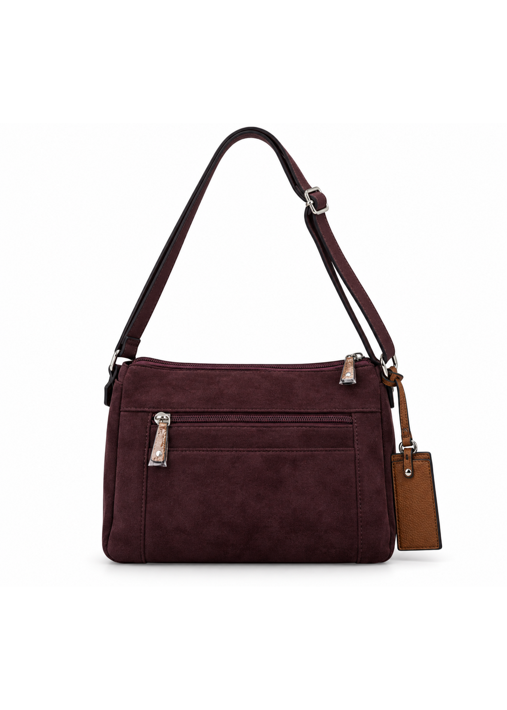 Seven Days Faux Suede Handbag