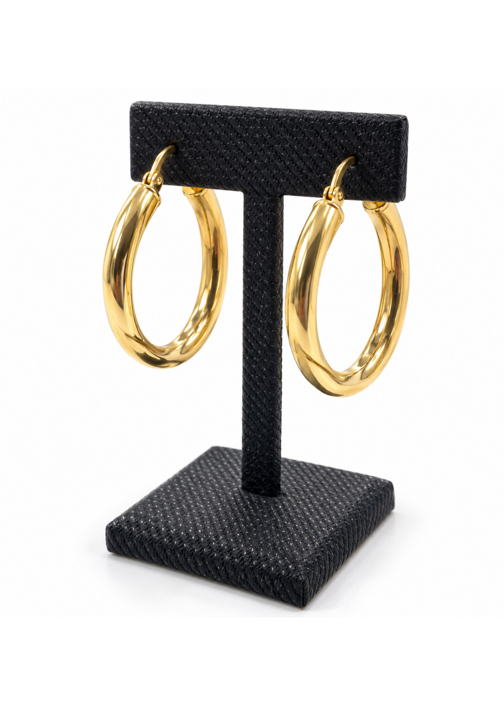 Vintage Jewellery Vintage 10ky Semi Hollow Hoop Earrings MSRP $520