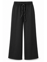 C'est Moi Tie Front Pull On Black Pant