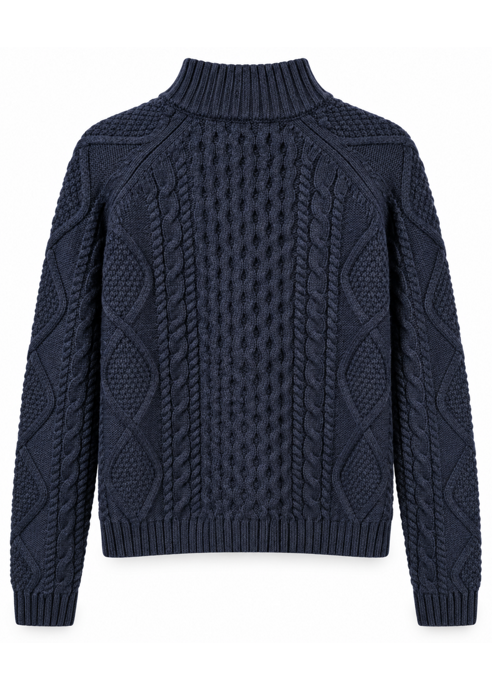 C'est Moi Cable Knit Zip Sweater