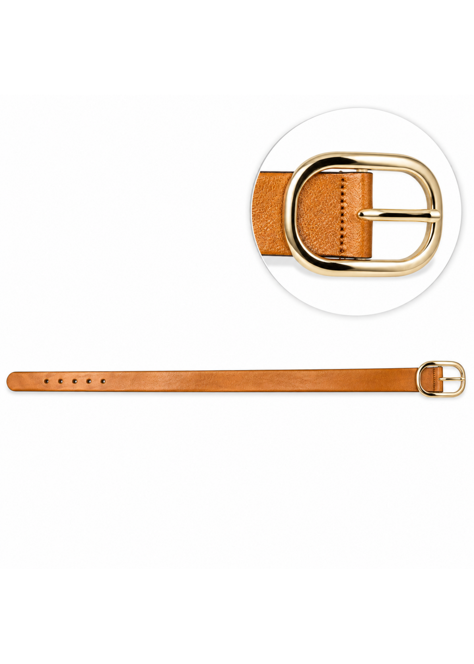 Medike Landes Inc. Genuine Leather TAN BELT Made in Canada