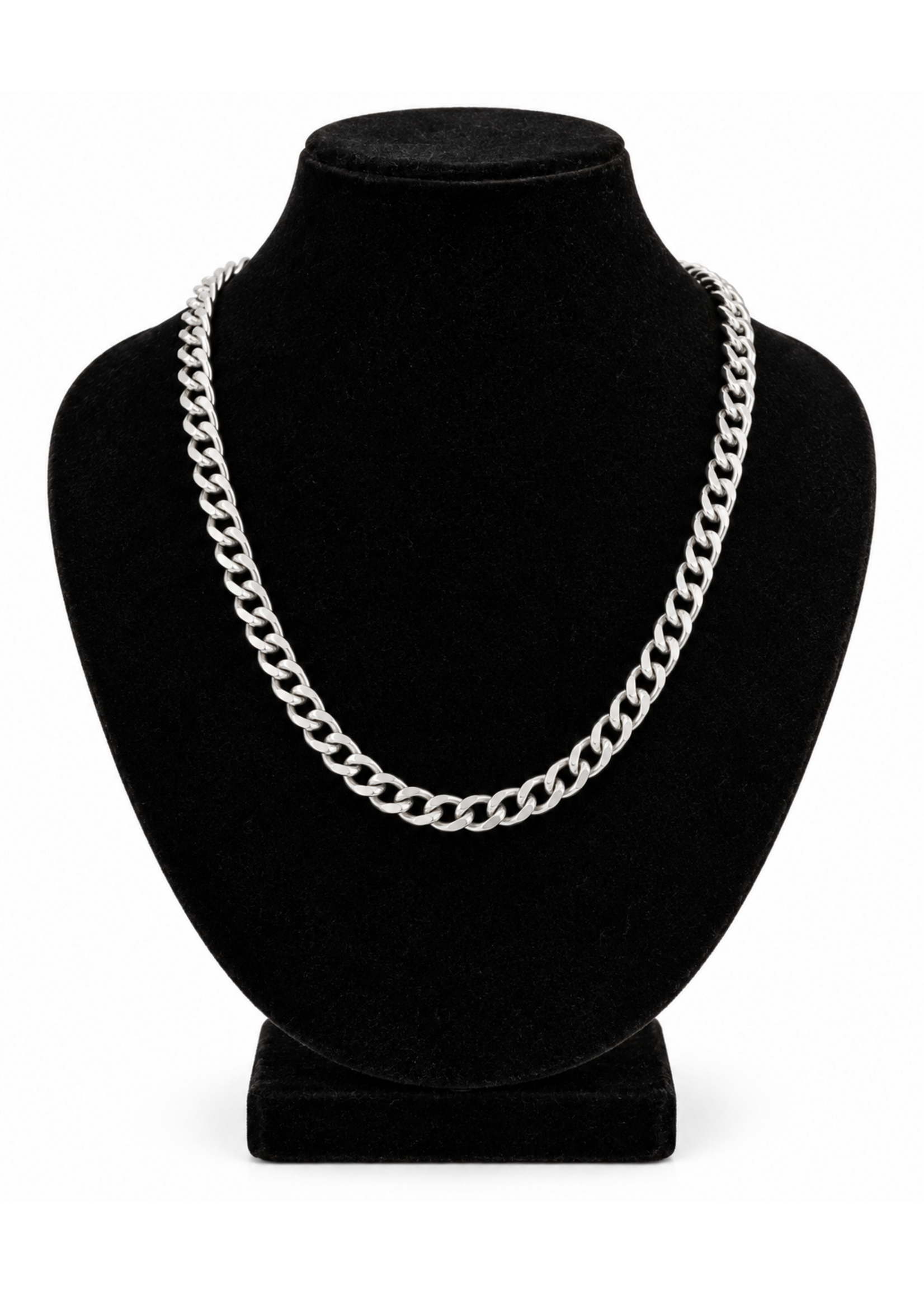 KDX Fashion Stainless Steel Curb Chain Necklace