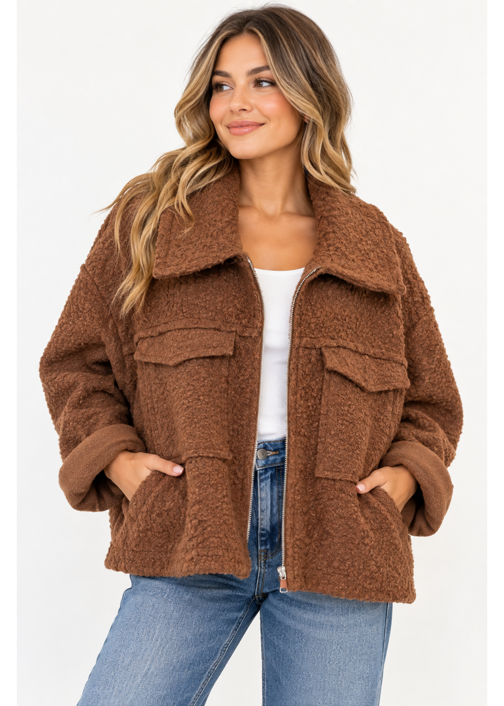 Mamma Mia from Italy Mamma Mia Sherpa Jacket