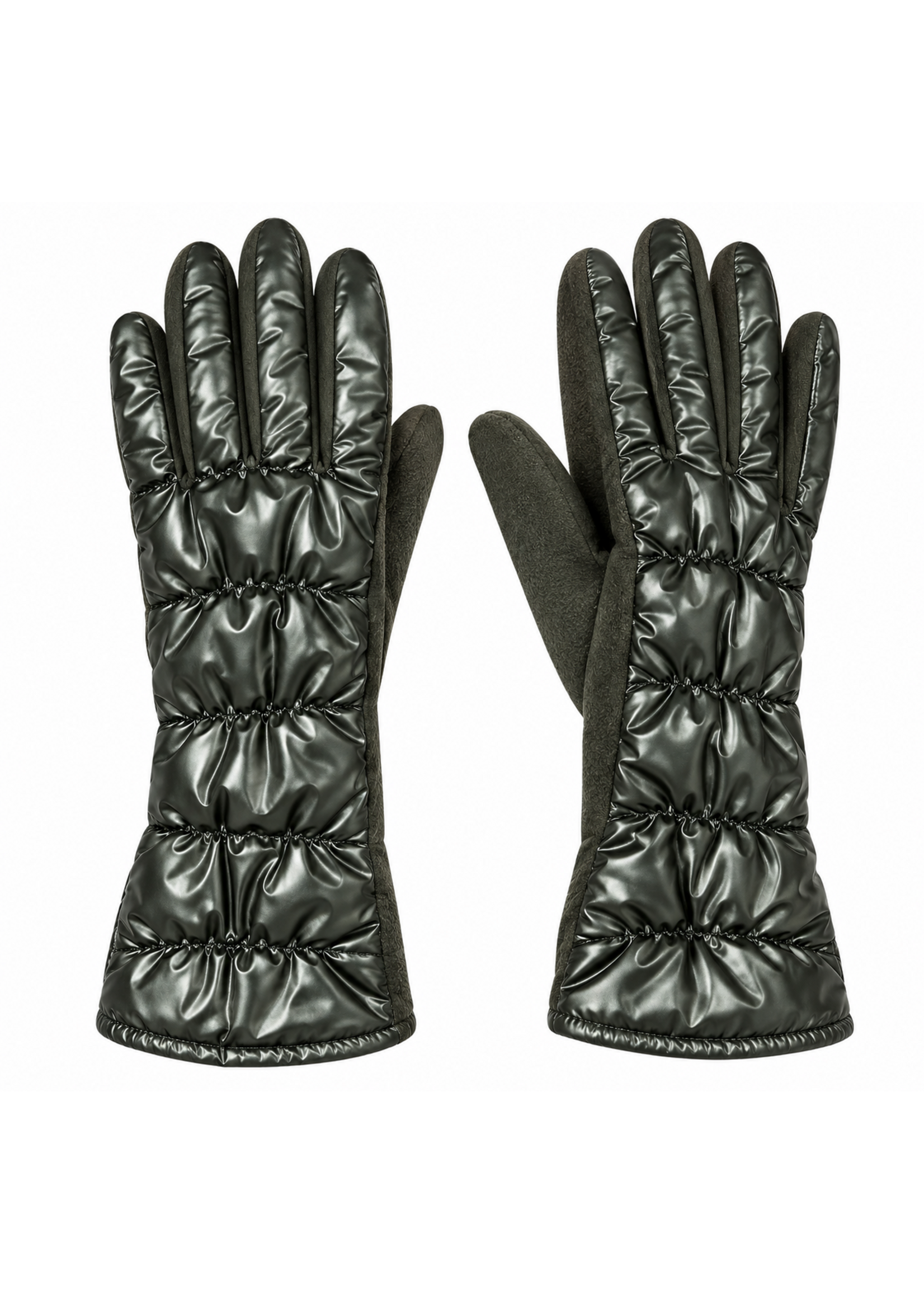 Solid Colour Shiny Bubble Gloves